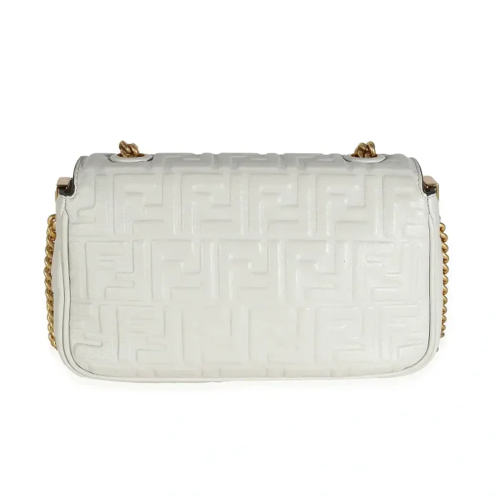 Fendi Embossed Midi Baguette - Image 3