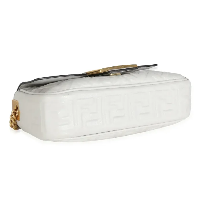 Fendi Embossed Midi Baguette - Image 4