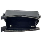 Prada Shoulder Bag Triangle Brick Saffiano Leather Black - Image 4