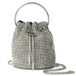 "Sparkling Rhinestone Bucket Bag"