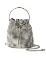 "Sparkling Rhinestone Bucket Bag"