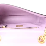 Fendi Baguette Chain Midi Light Grey Lambskin Bag - Image 3