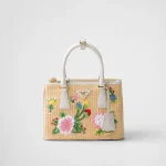 Small Galleria Saffiano Crochet Handbag