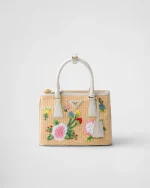 Small Galleria Saffiano Crochet Handbag