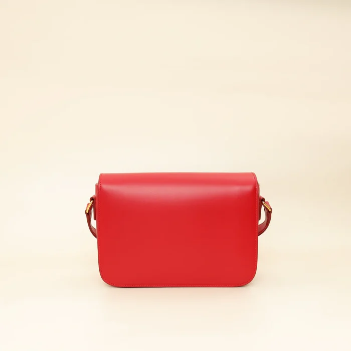 Celine Red Classique Triomphe Bag - Image 3