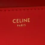 Celine Red Classique Triomphe Bag - Image 9