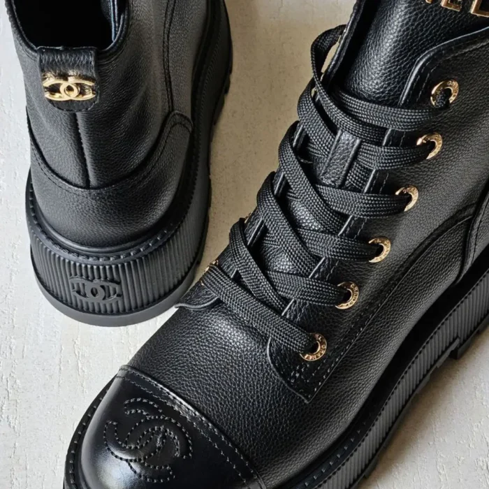 Chanel Leather biker boots - Image 2