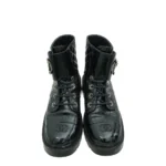 Chanel quilted leather combat boots - Image 3