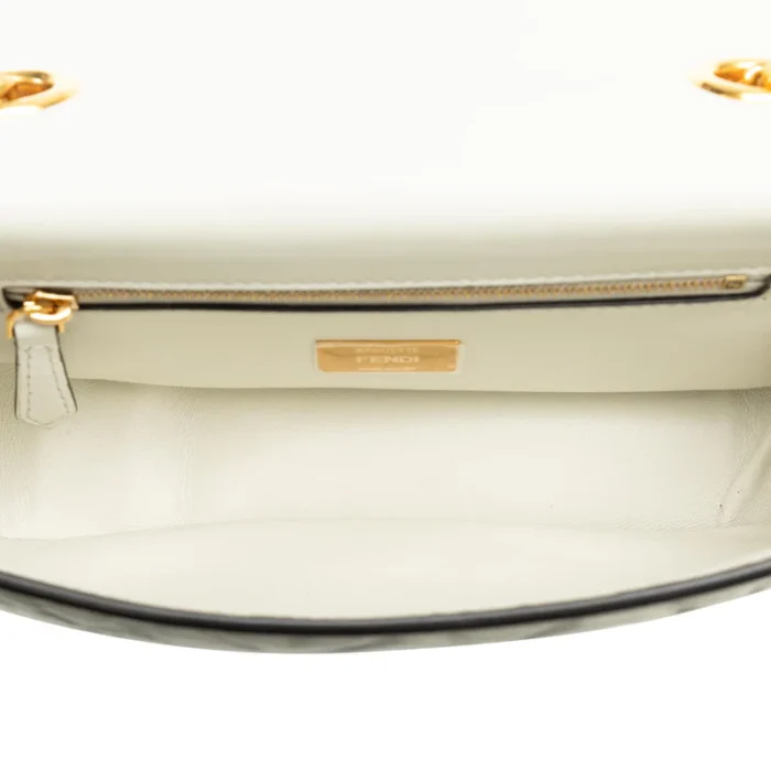 Fendi Embossed Midi Baguette - Image 7