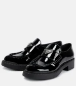 Patent leather upper with leather lining and rubber sole - Image 6
