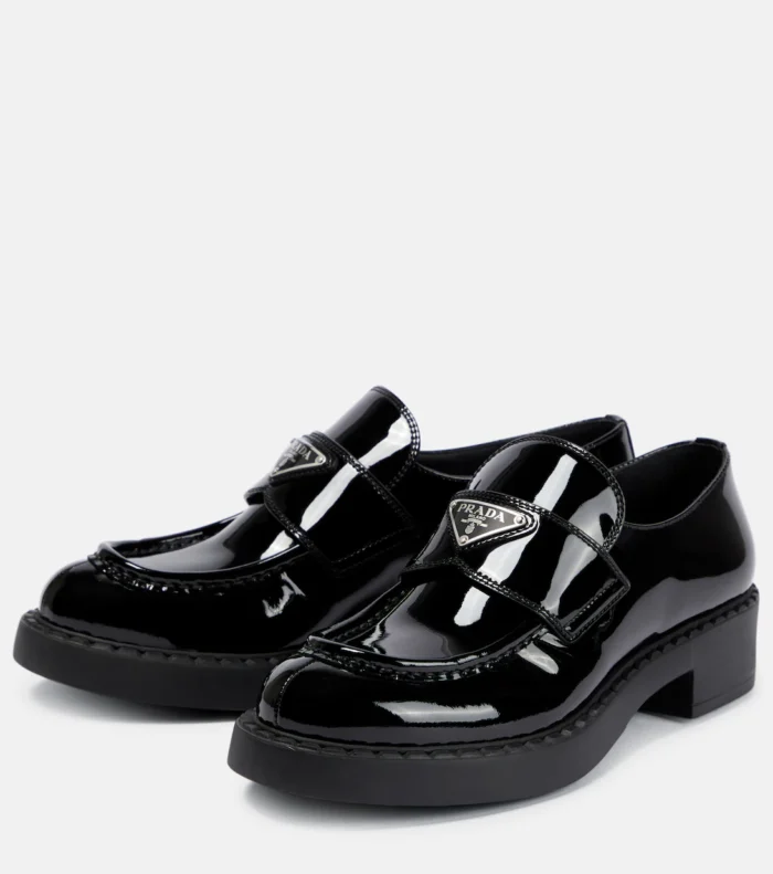 Patent leather upper with leather lining and rubber sole - Image 6