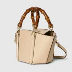 Gucci leather tote with bamboo handles - Image 2