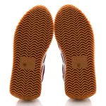 Nylon Suede Flow Runners Sneakers  Burgundy White - Image 6