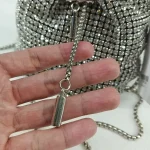 "Sparkling Rhinestone Bucket Bag" - Image 5