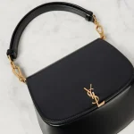 Voltaire leather shoulder bag in black - Saint Laurent