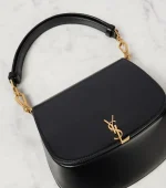 Voltaire leather shoulder bag in black - Saint Laurent