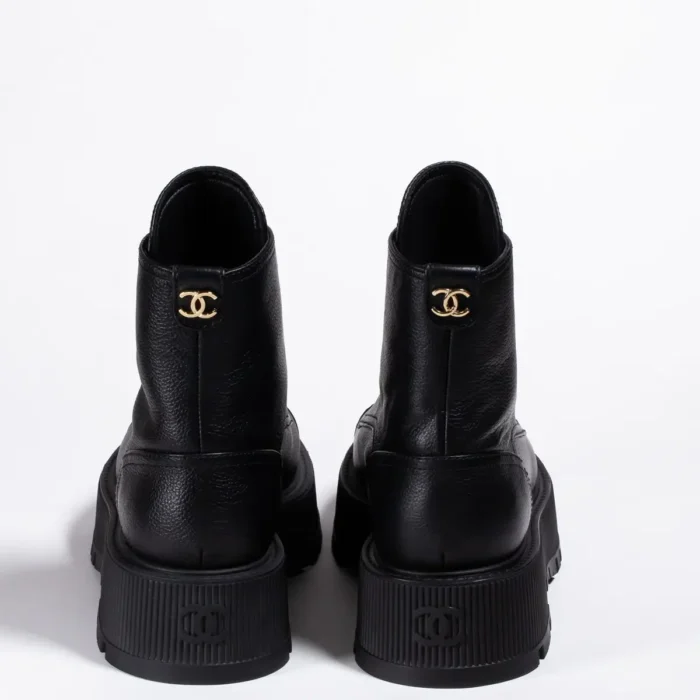 Chanel Leather biker boots - Image 6