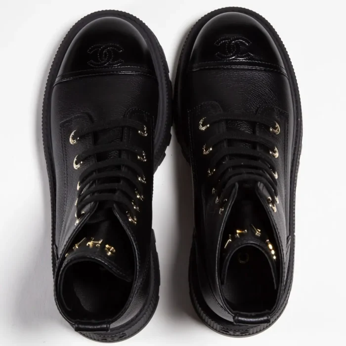 Chanel Leather biker boots - Image 3