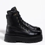 Chanel Leather biker boots - Image 4