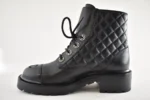Chanel quilted leather combat boots - Image 10