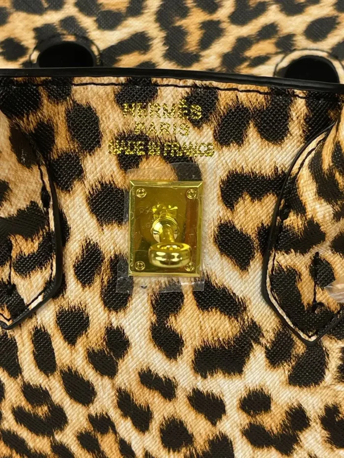 Hermès Tiger Leather Bag - Image 8