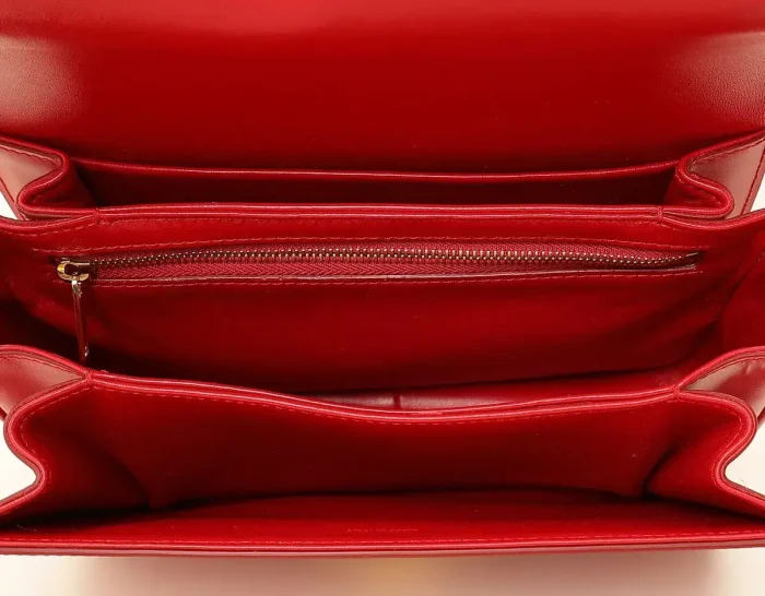 Celine Red Classique Triomphe Bag - Image 7