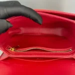 Celine Red Classique Triomphe Bag - Image 8