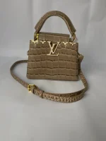 Crocodile-Embossed Leather